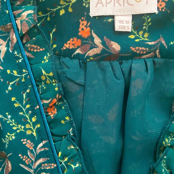 APRICOT Floral Mini Dress- Size S - Picture 3 of 4